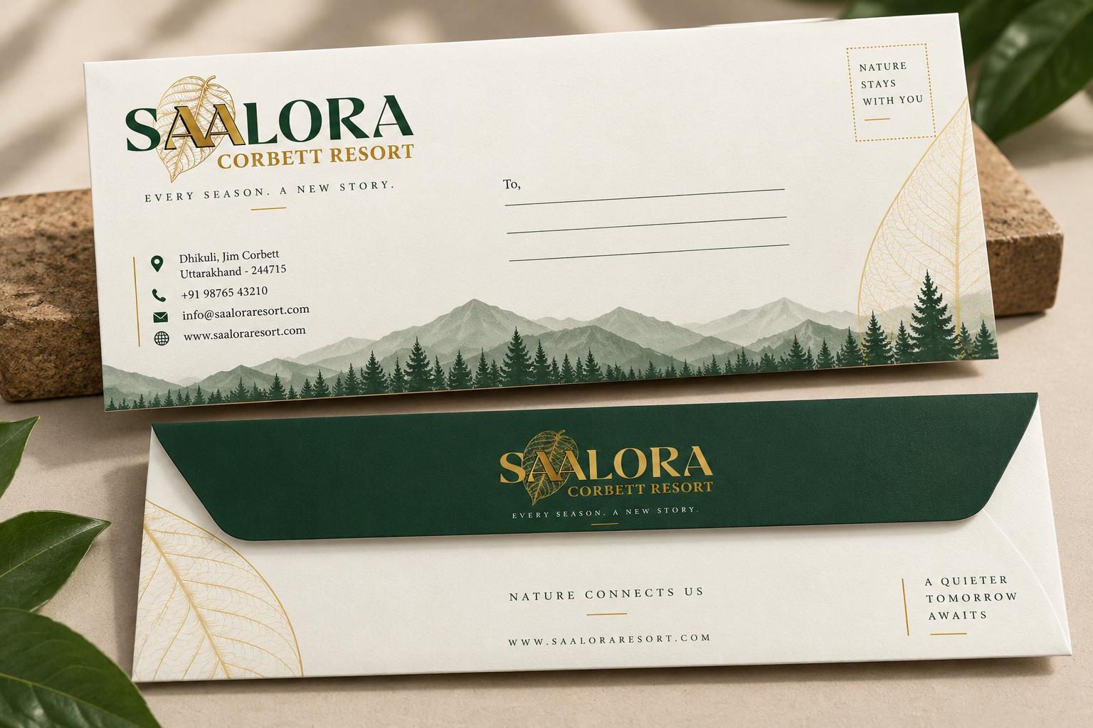 Saalora envelope and mailer